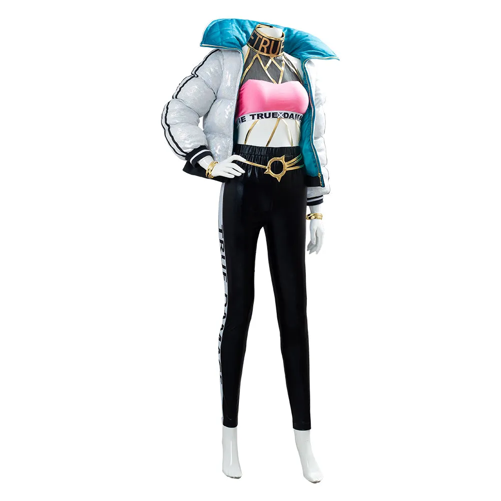Empress of the Elements Cosplay League of Legends LOL TRUE DAMAGE Qiyana Outfit Cosplay Costume