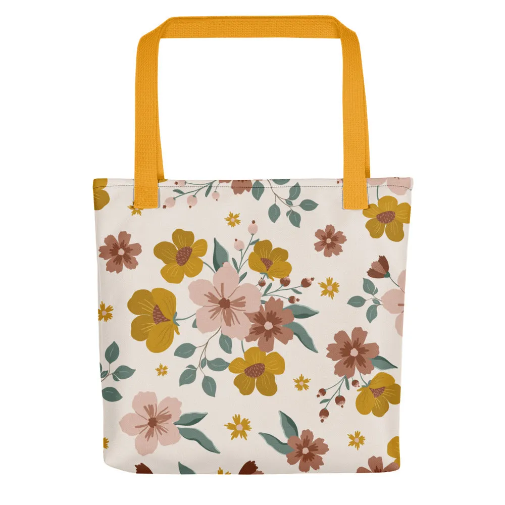 End of Summer Floral Bouquet Tote Bag