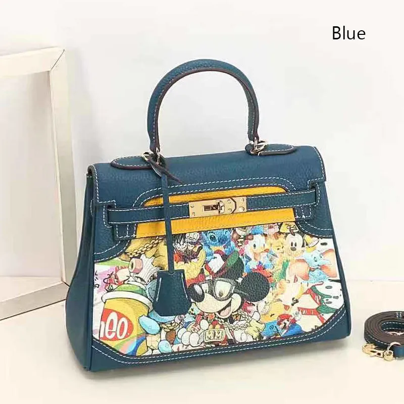 Escher Painted Padlock Satchel