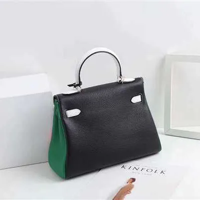 Escher Painted Padlock Satchel