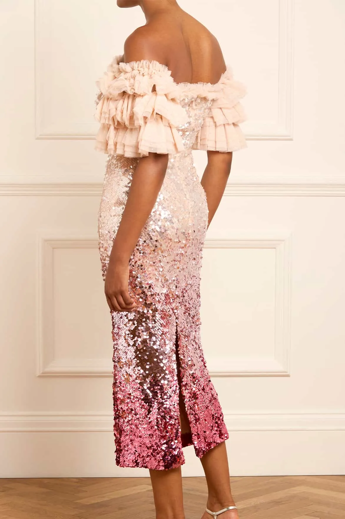 Essie Ombre Off-Shoulder Ballerina Dress