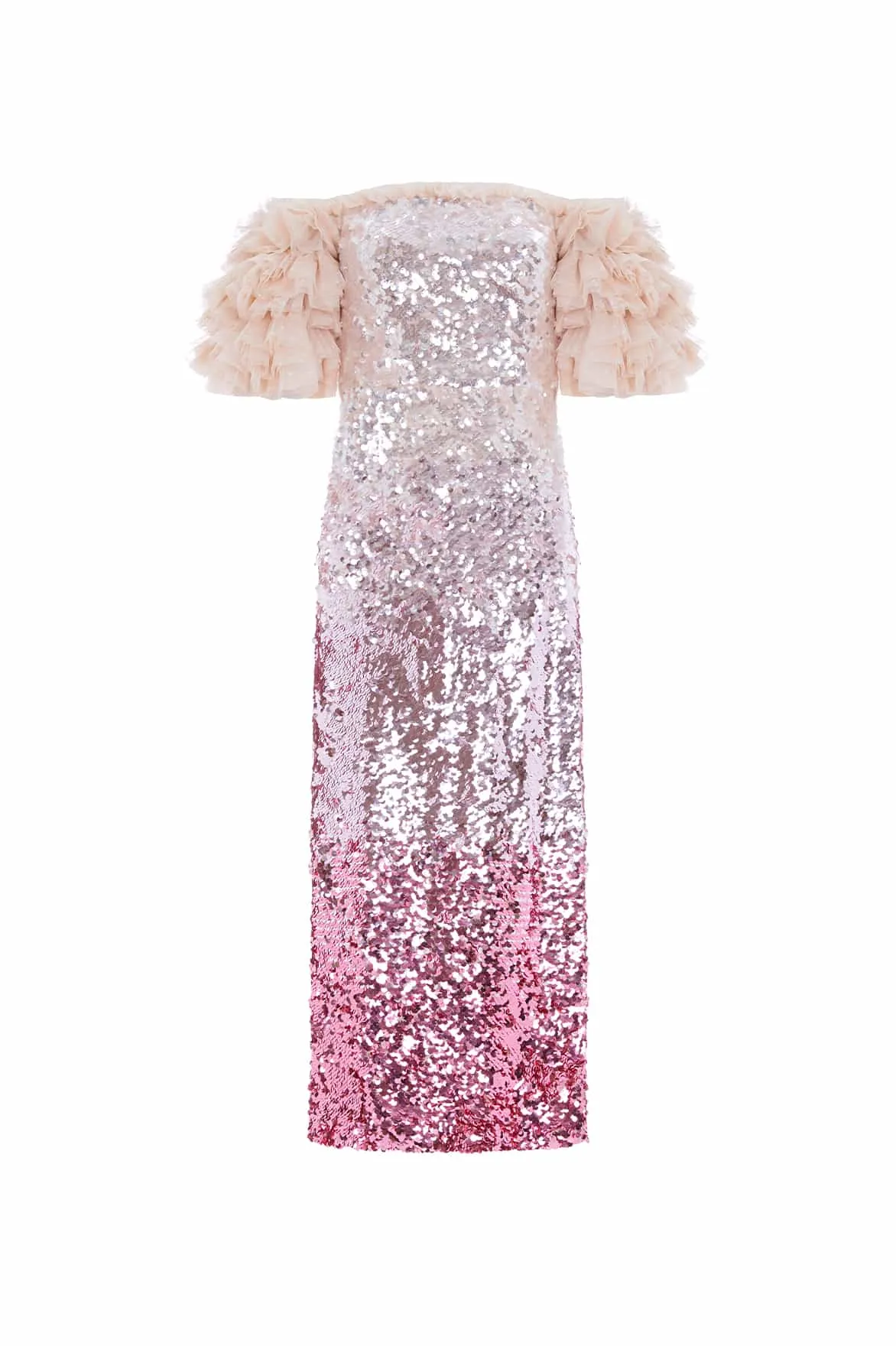 Essie Ombre Off-Shoulder Ballerina Dress