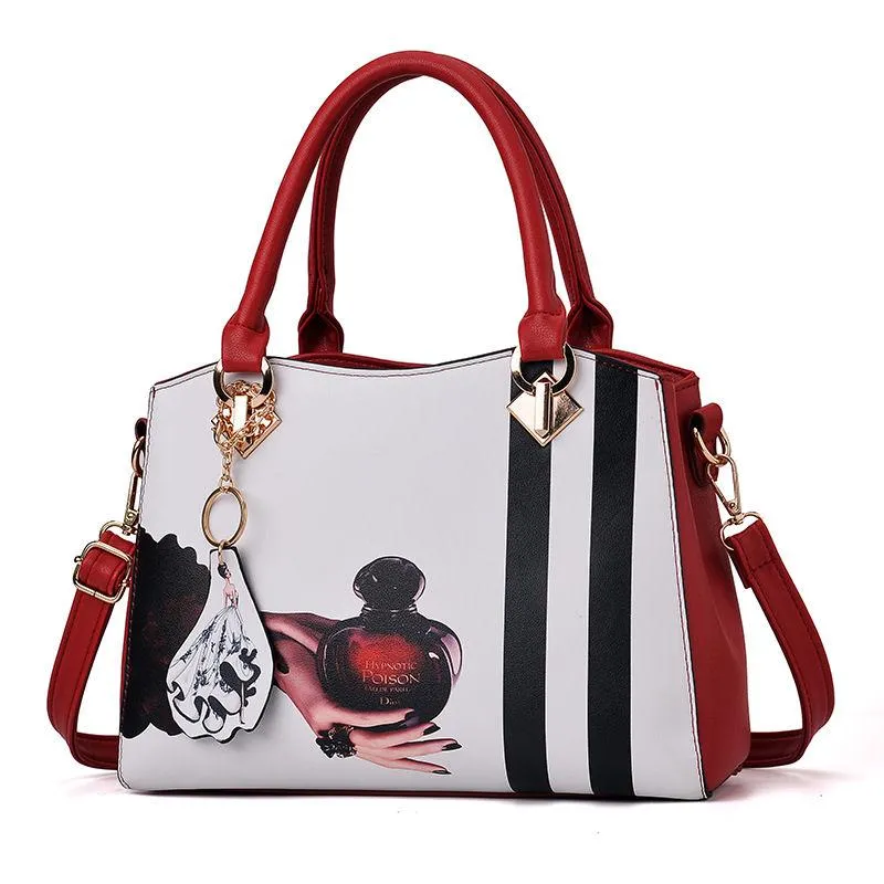 European and American style Shoulder Handbag Trendy wild Woman bag Patent leather bag Big capacity