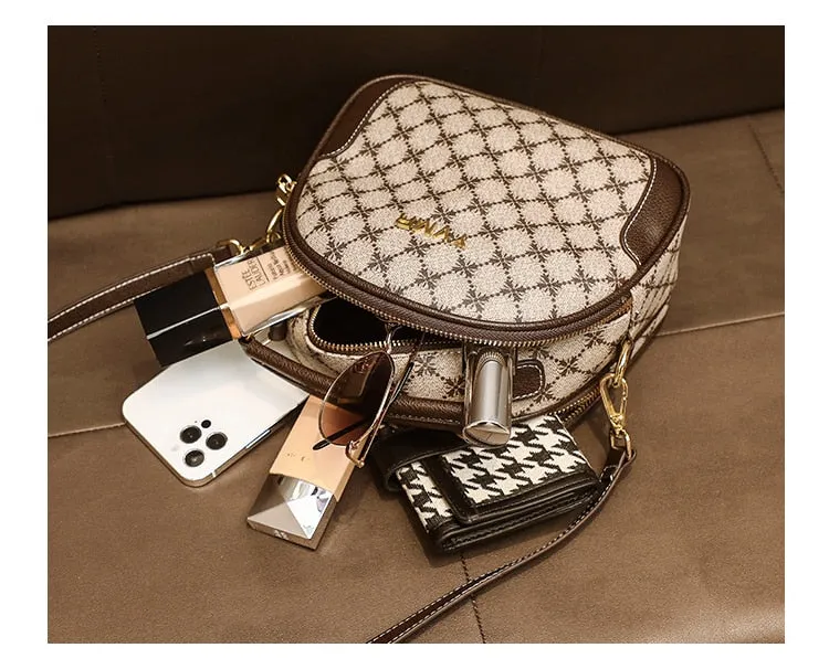 Evening Bag New With Top Handle Shoulder Crossbody Side Strap Leather Vintage