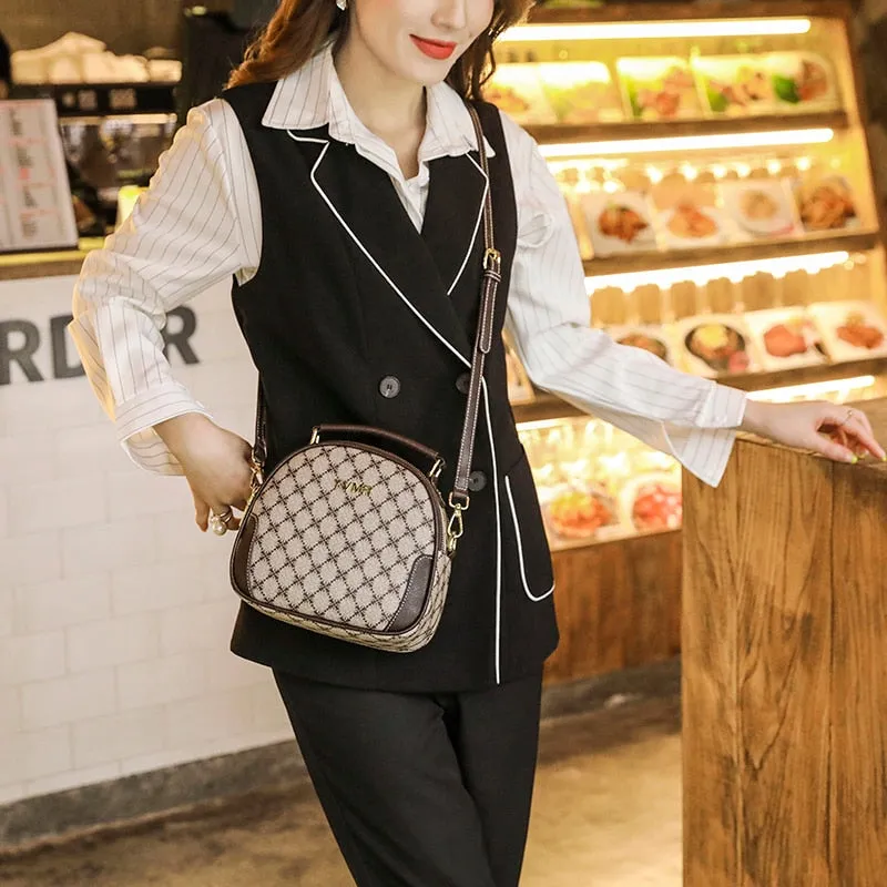 Evening Bag New With Top Handle Shoulder Crossbody Side Strap Leather Vintage