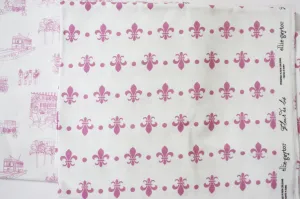 Fabric: Fleur de Lis - Pink | 100% Cotton Woven *Final Cut*