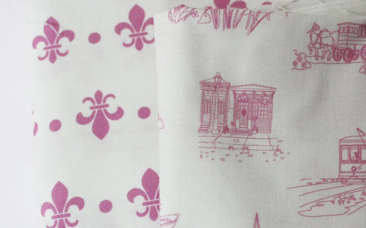 Fabric: Fleur de Lis - Pink | 100% Cotton Woven *Final Cut*