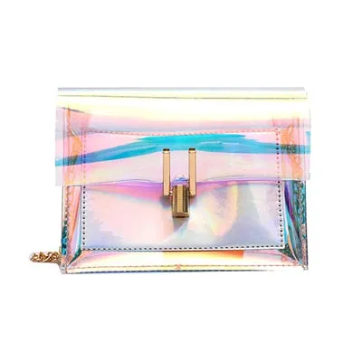 Fashion 2019 Laser Transparent Bags For Women Style Shoulder Messenger PVC Waterproof Beach Bag