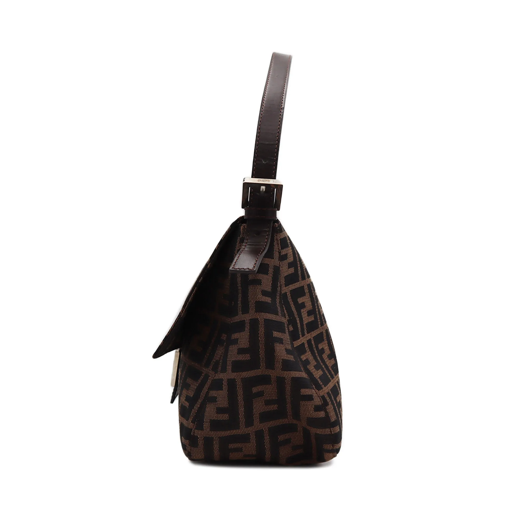 Fendi Zucca Canvas Mamma Bucket Shoulder Bag