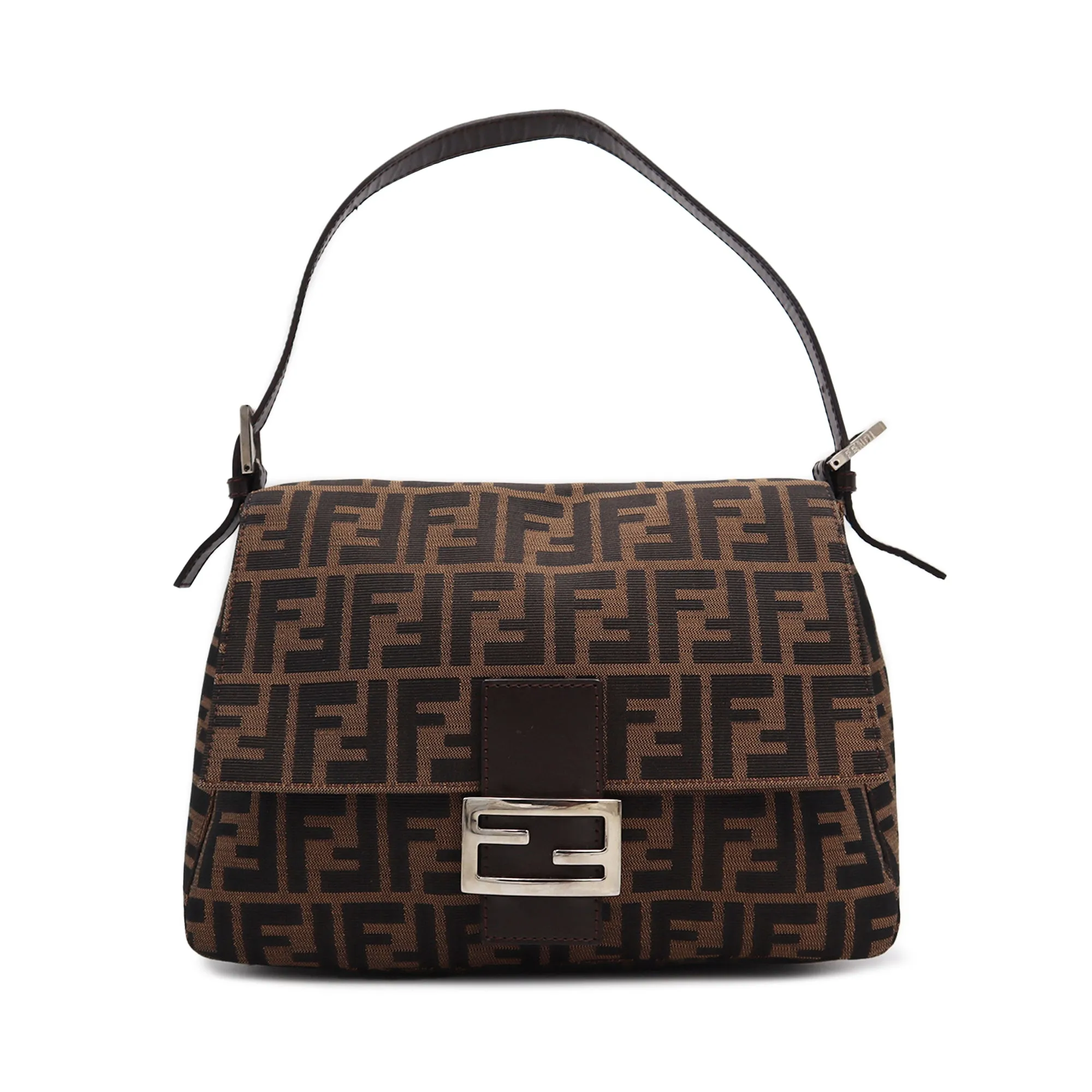 Fendi Zucca Canvas Mamma Bucket Shoulder Bag