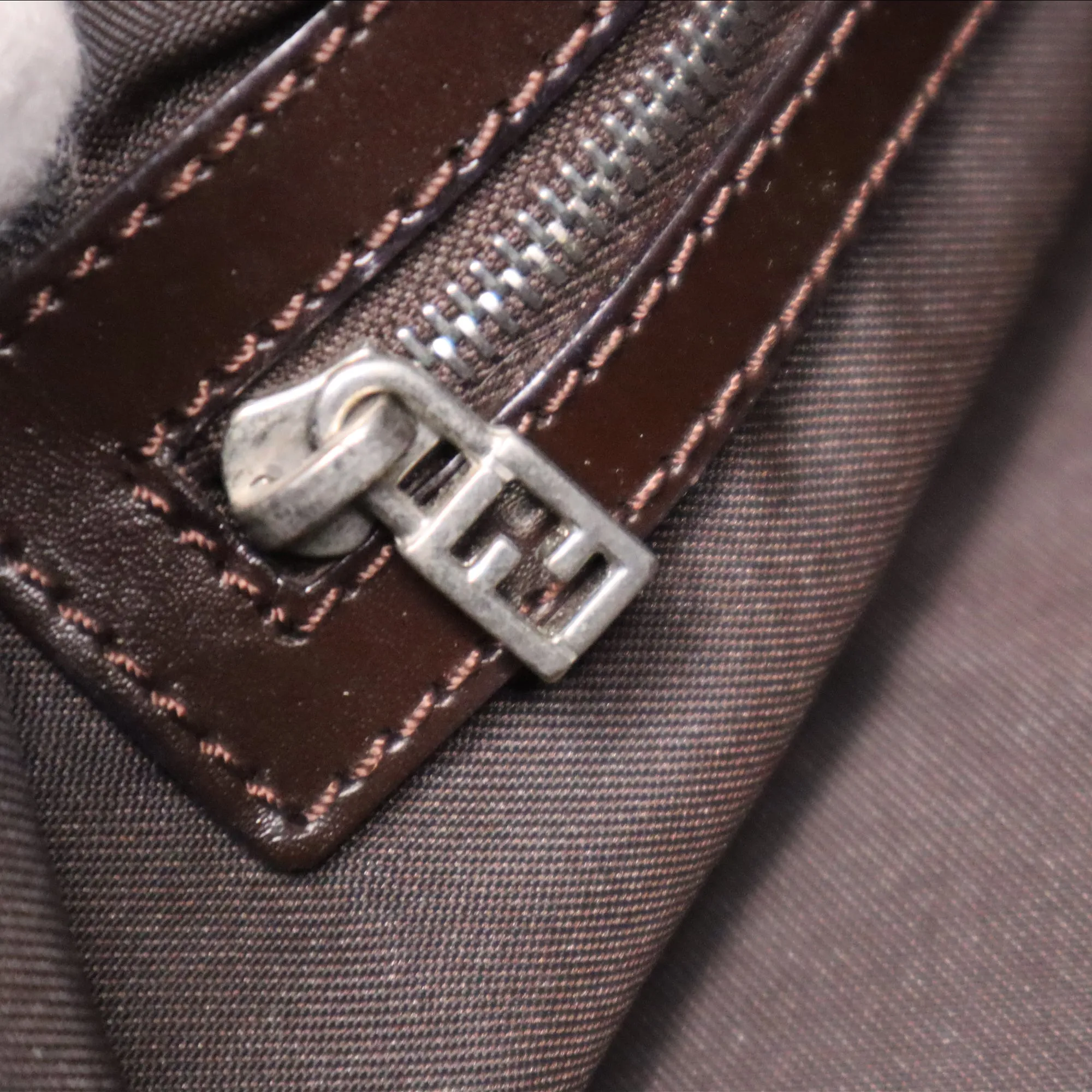 Fendi Zucca Canvas Mamma Bucket Shoulder Bag