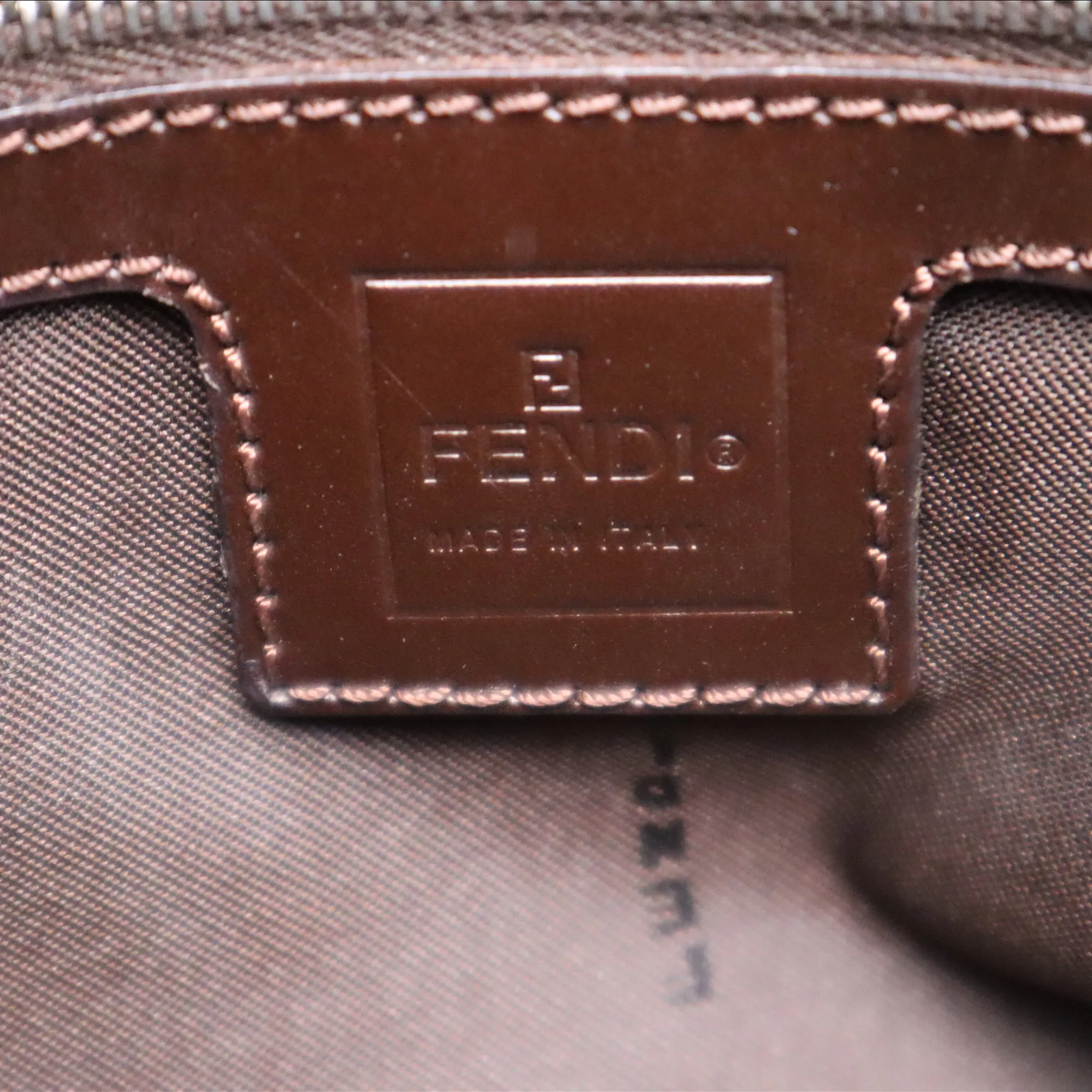 Fendi Zucca Canvas Mamma Bucket Shoulder Bag