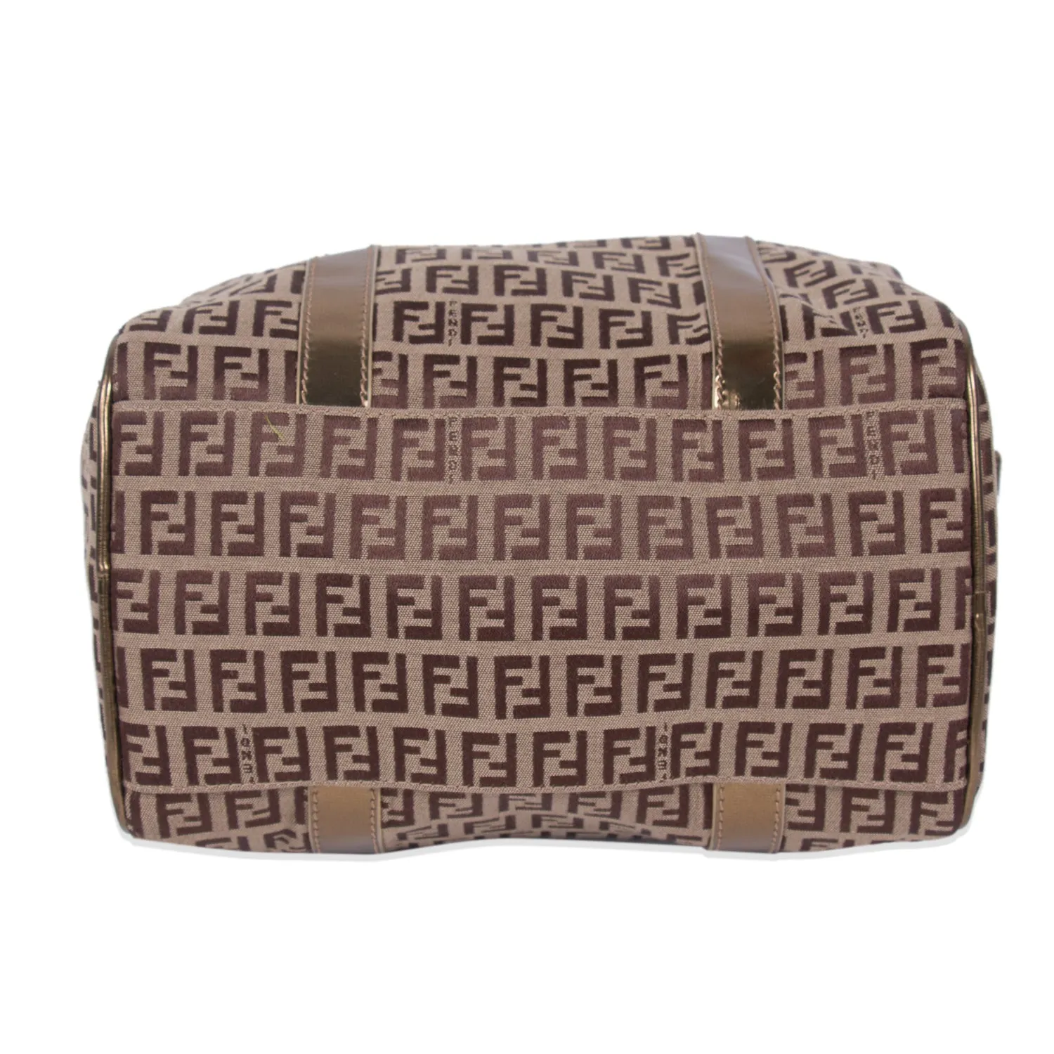 Fendi Zucca Spalmati Boston Bag