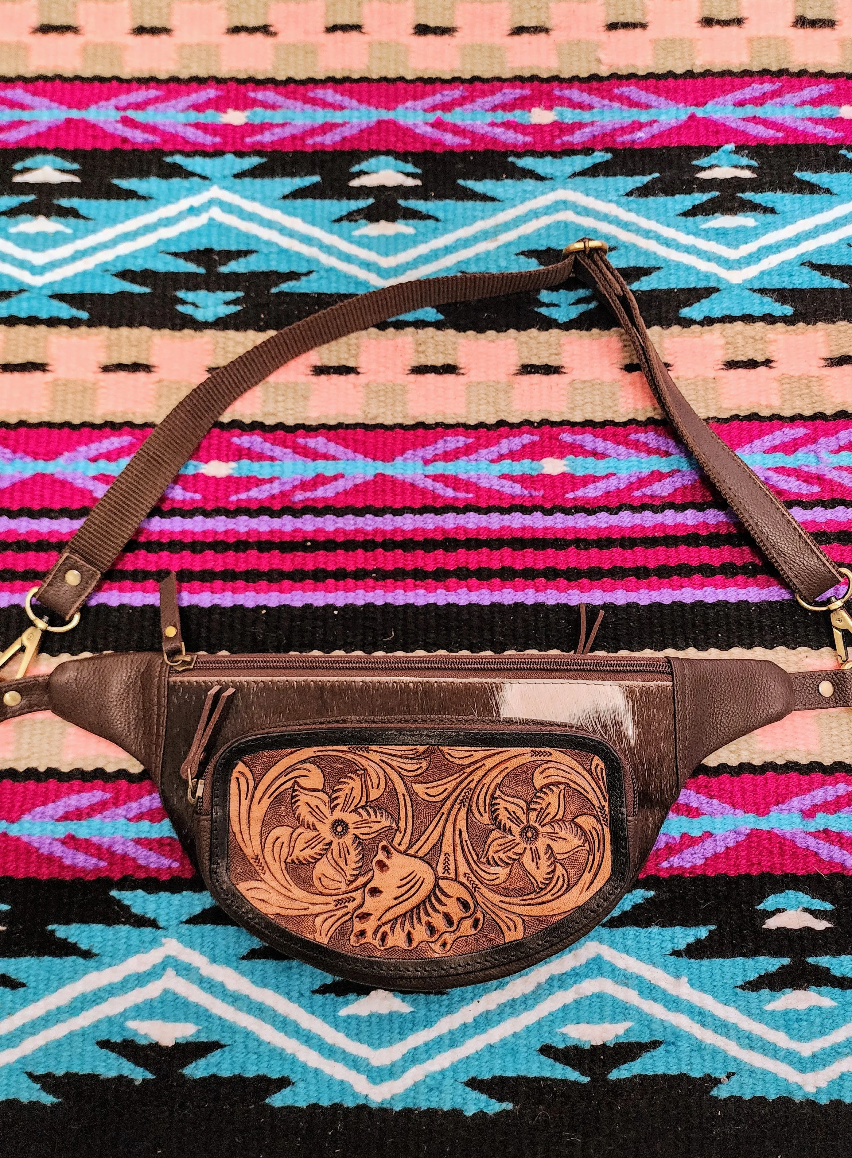 Festival Cowhide Bum Bag