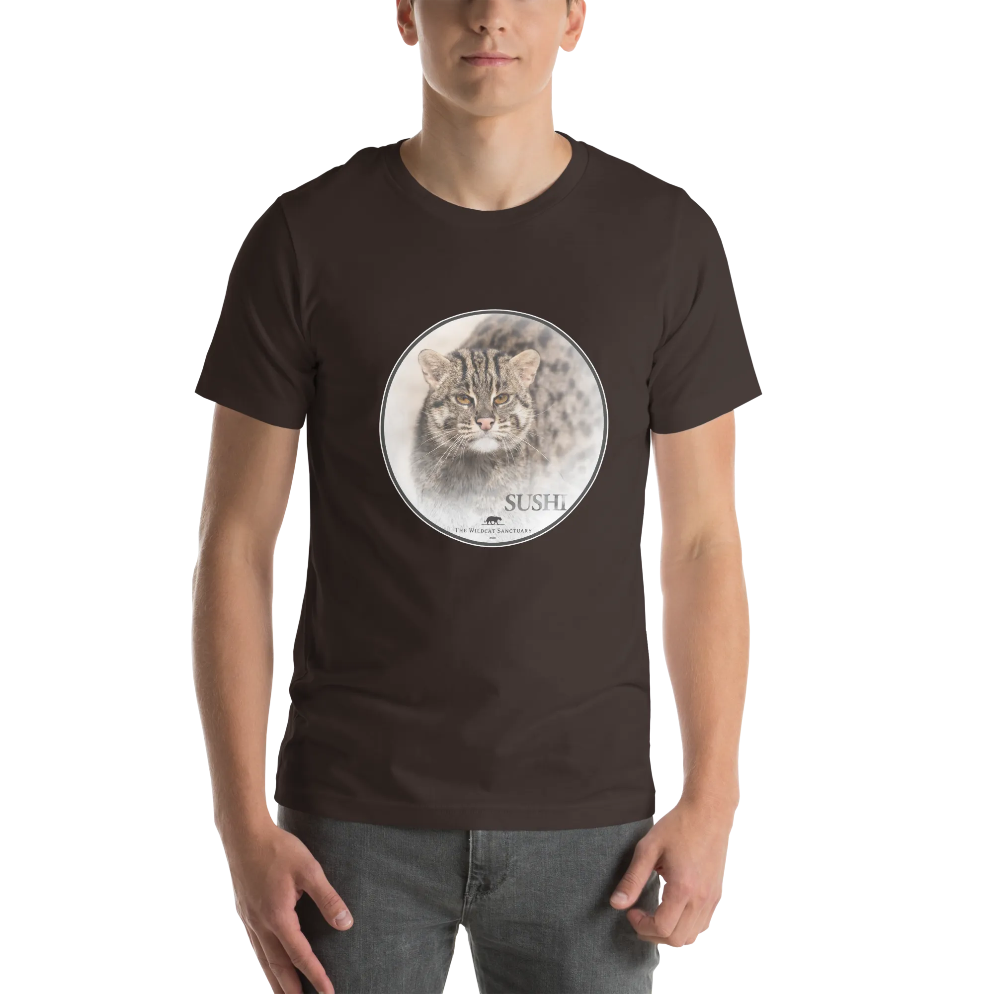 Fishing Cat Sushi Short Sleeve T-Shirt