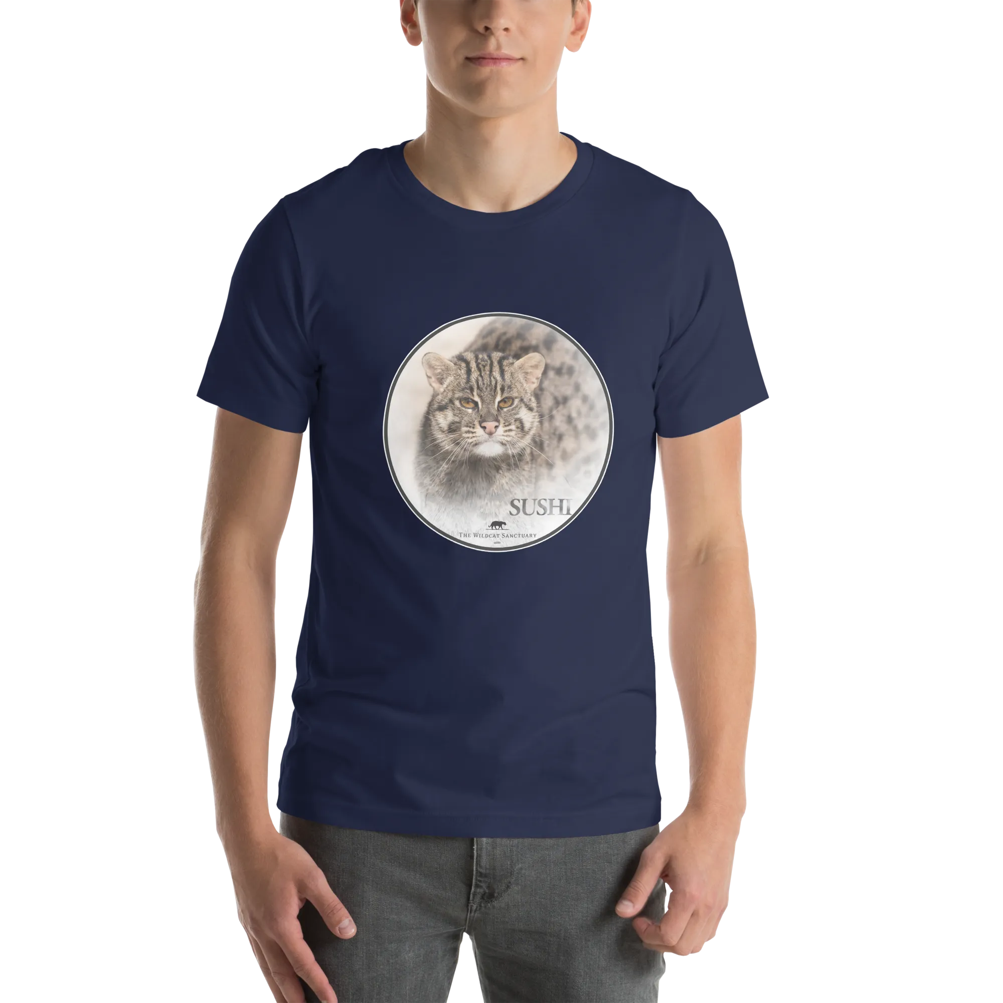 Fishing Cat Sushi Short Sleeve T-Shirt
