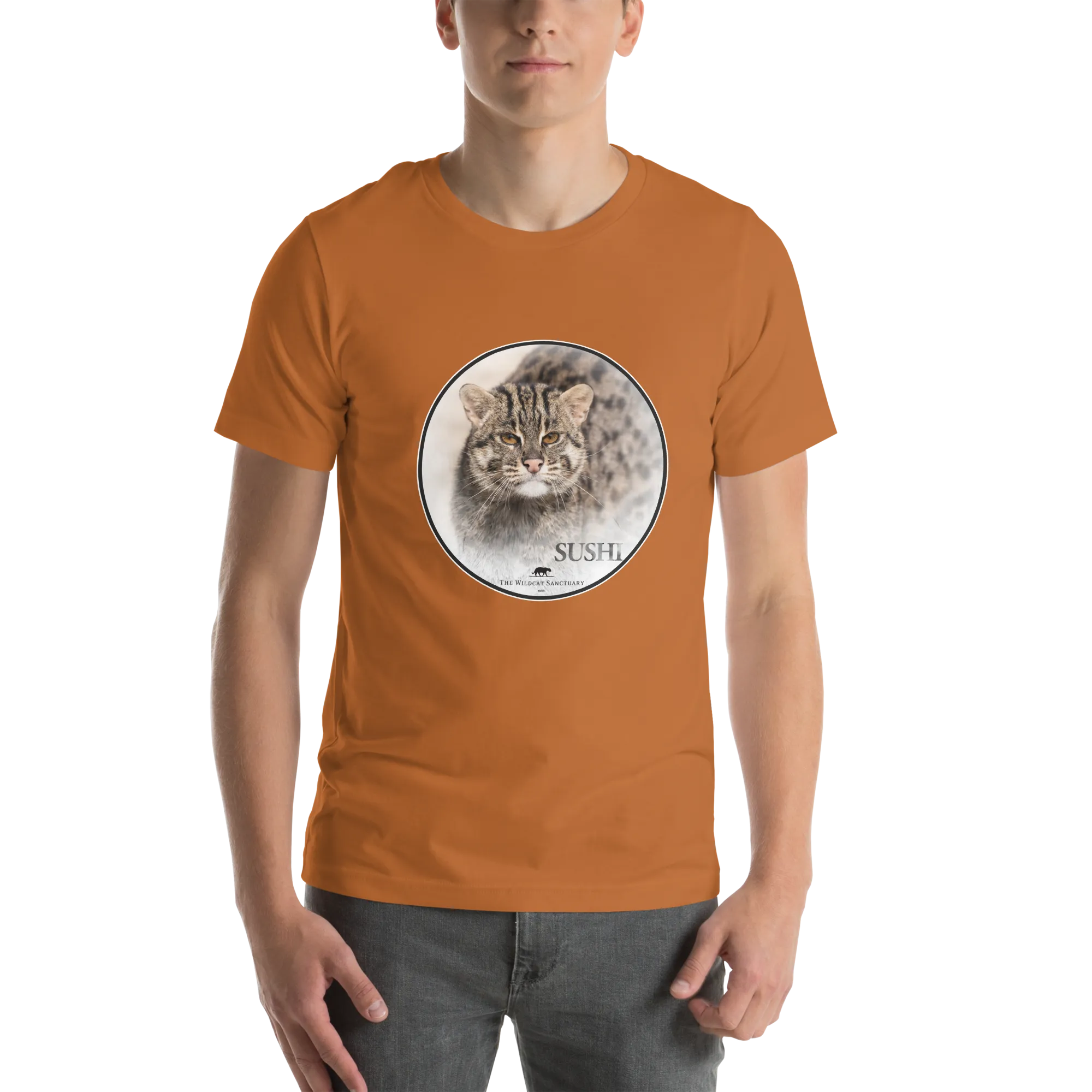 Fishing Cat Sushi Short Sleeve T-Shirt
