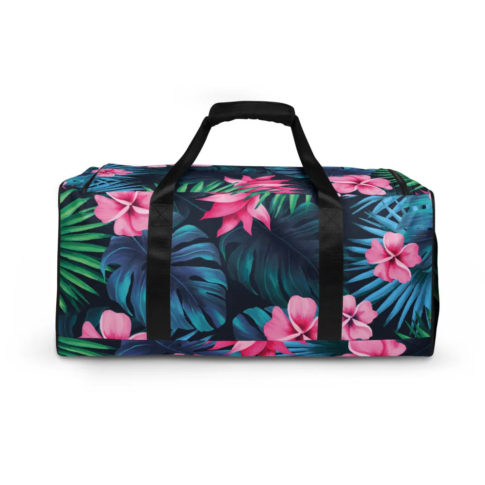 Floral Print Duffel Bag