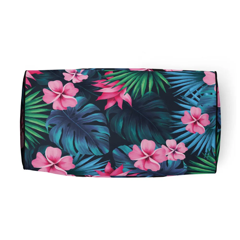 Floral Print Duffel Bag