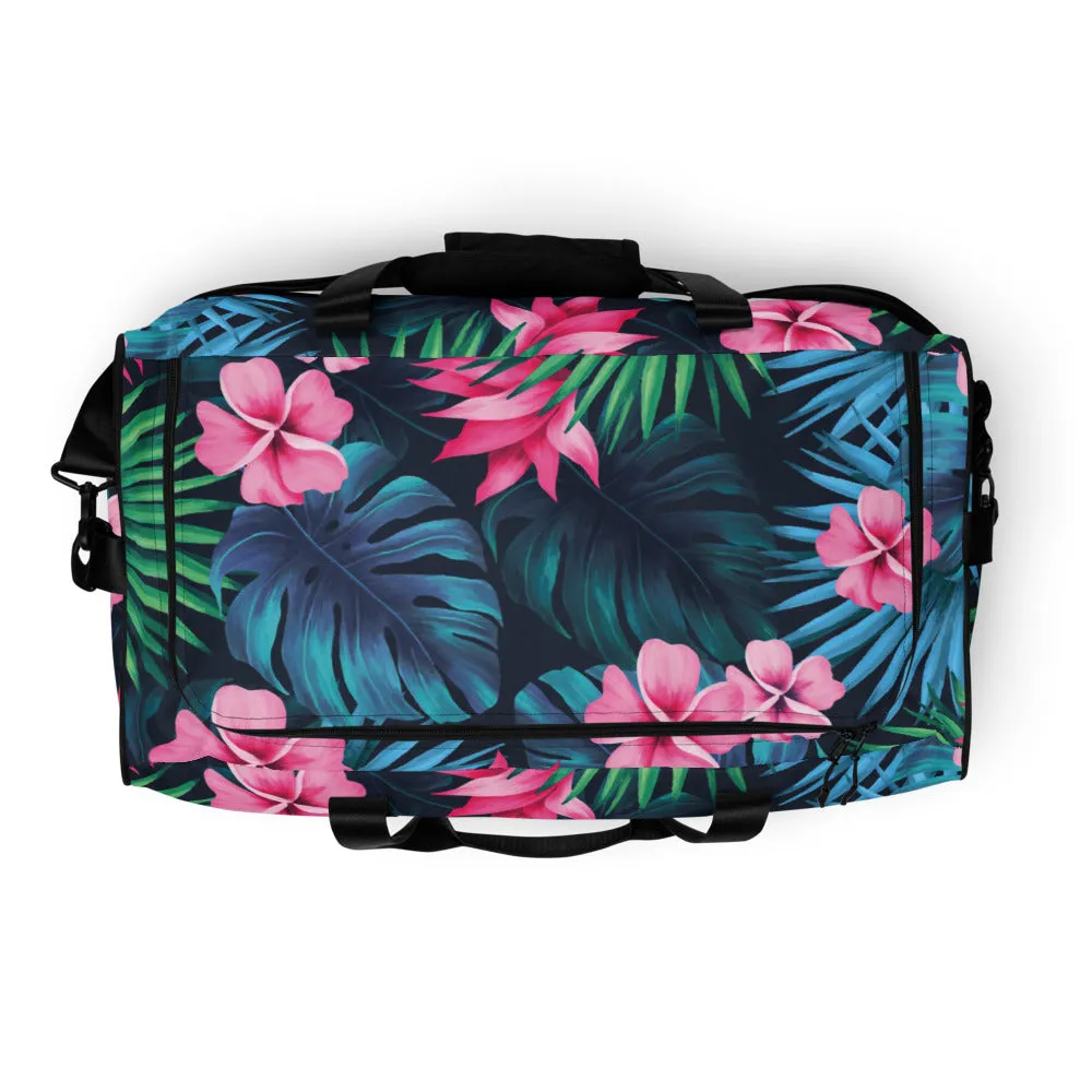Floral Print Duffel Bag