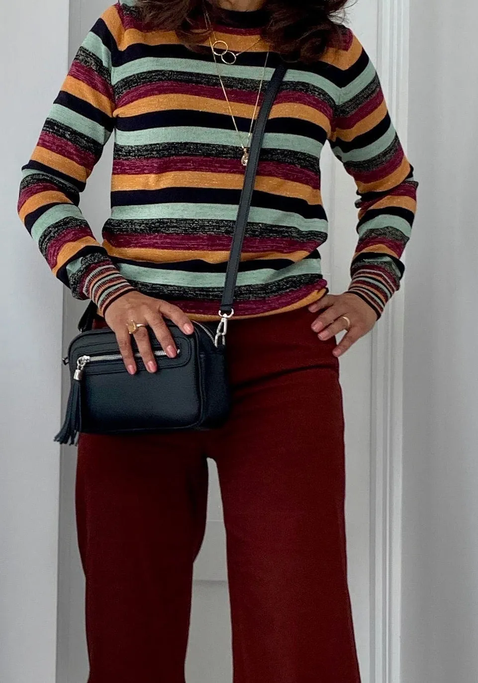 Florence Crossbody Bag in Black
