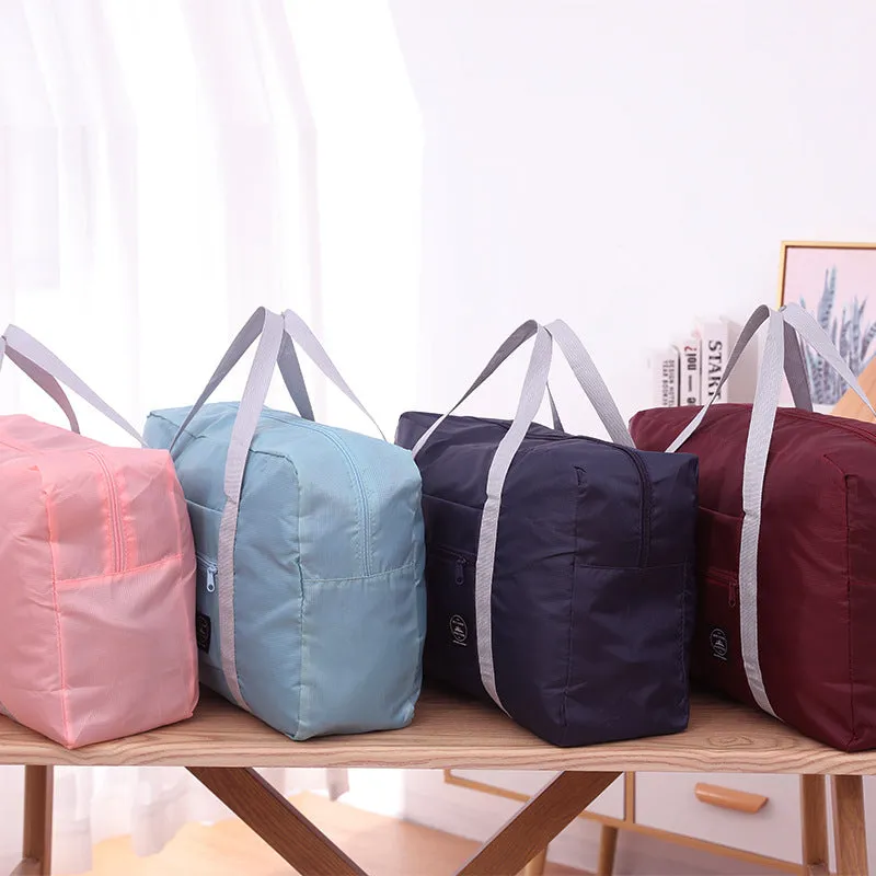 Foldable Travel Duffel Bag Women Home Sort Out Quilt Blanket Bag