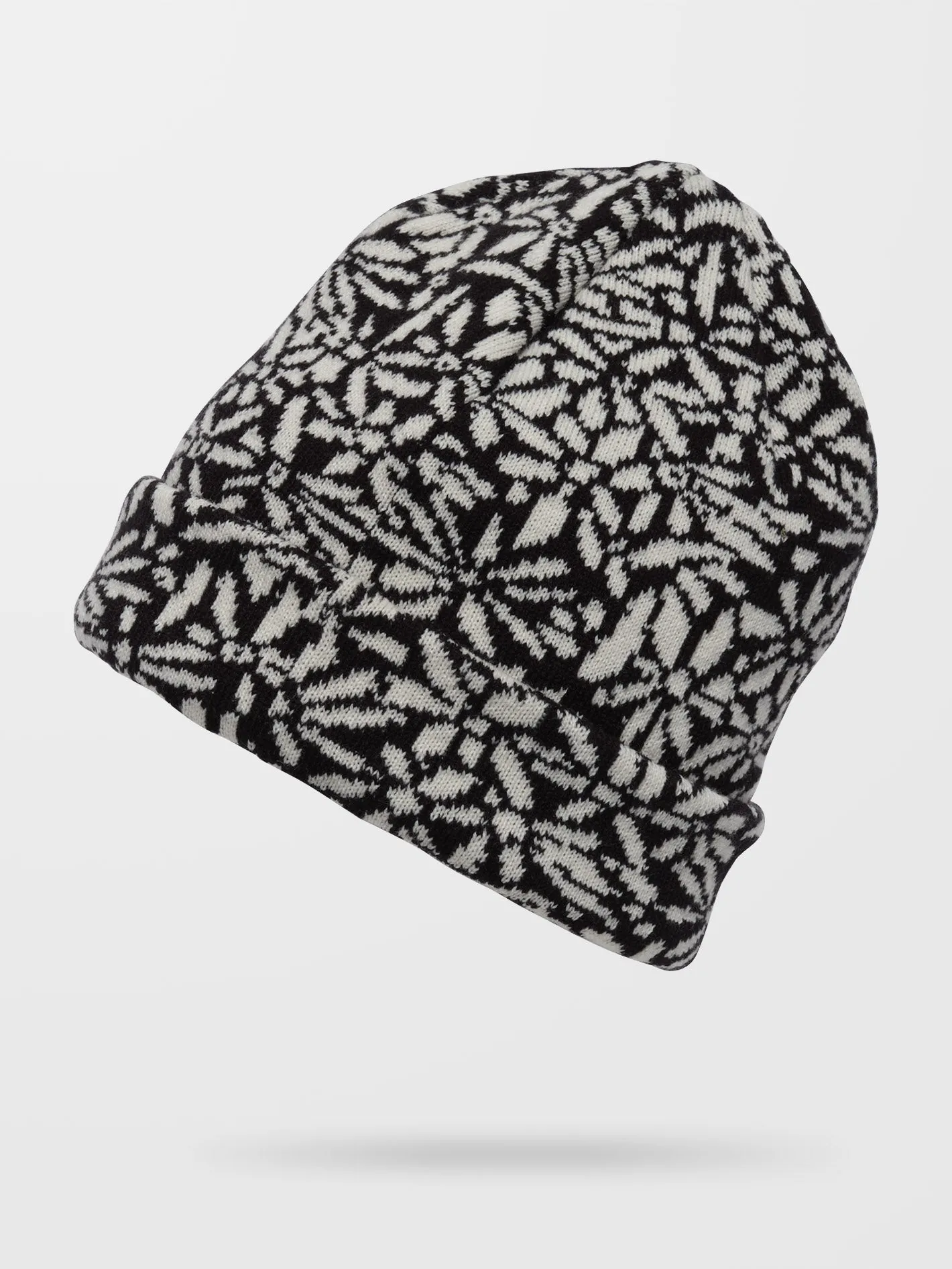 Full Stone Jacquard Beanie - BLACK