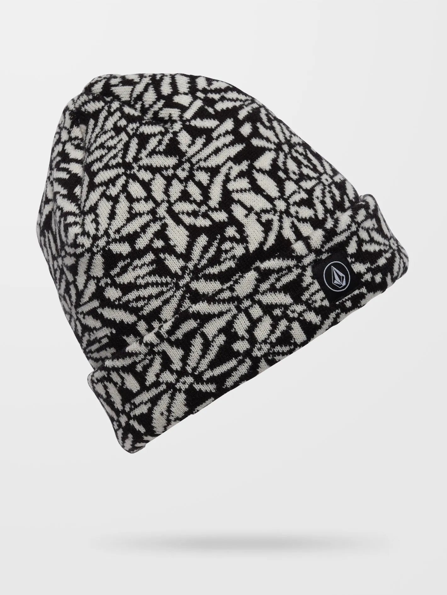 Full Stone Jacquard Beanie - BLACK