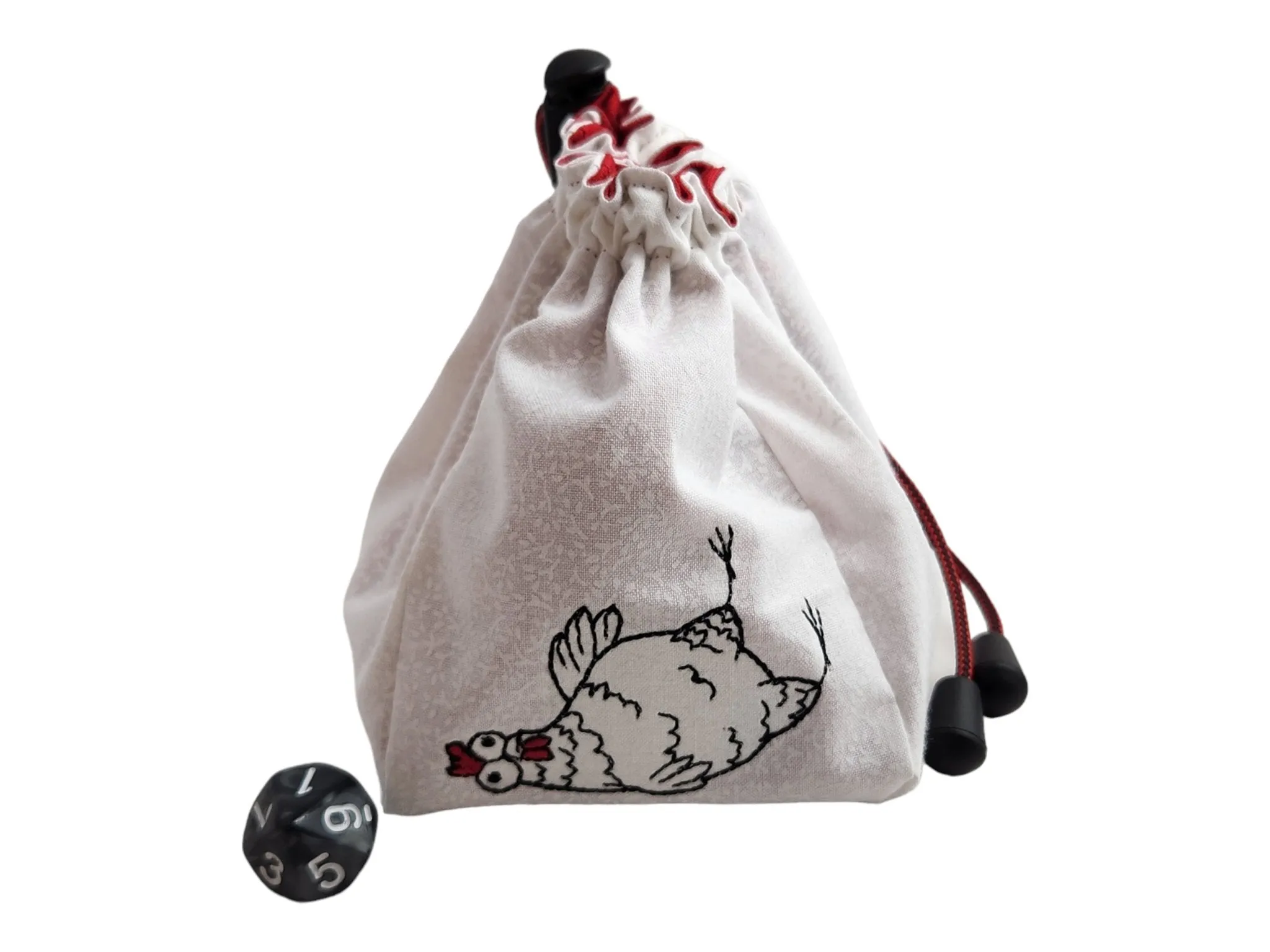 Funny chicken dice bag