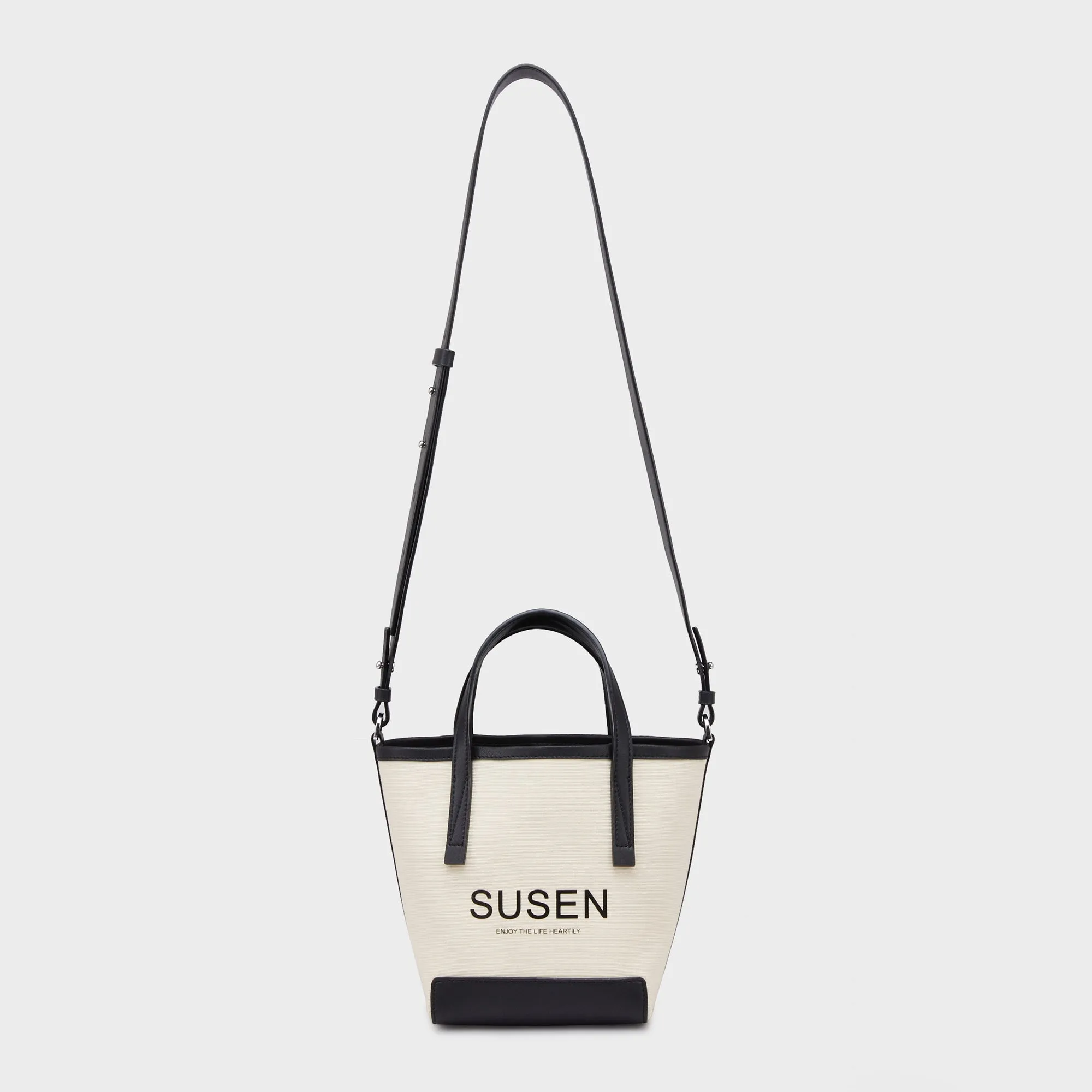 Gabriel Canvas Bucket Bag - Beige