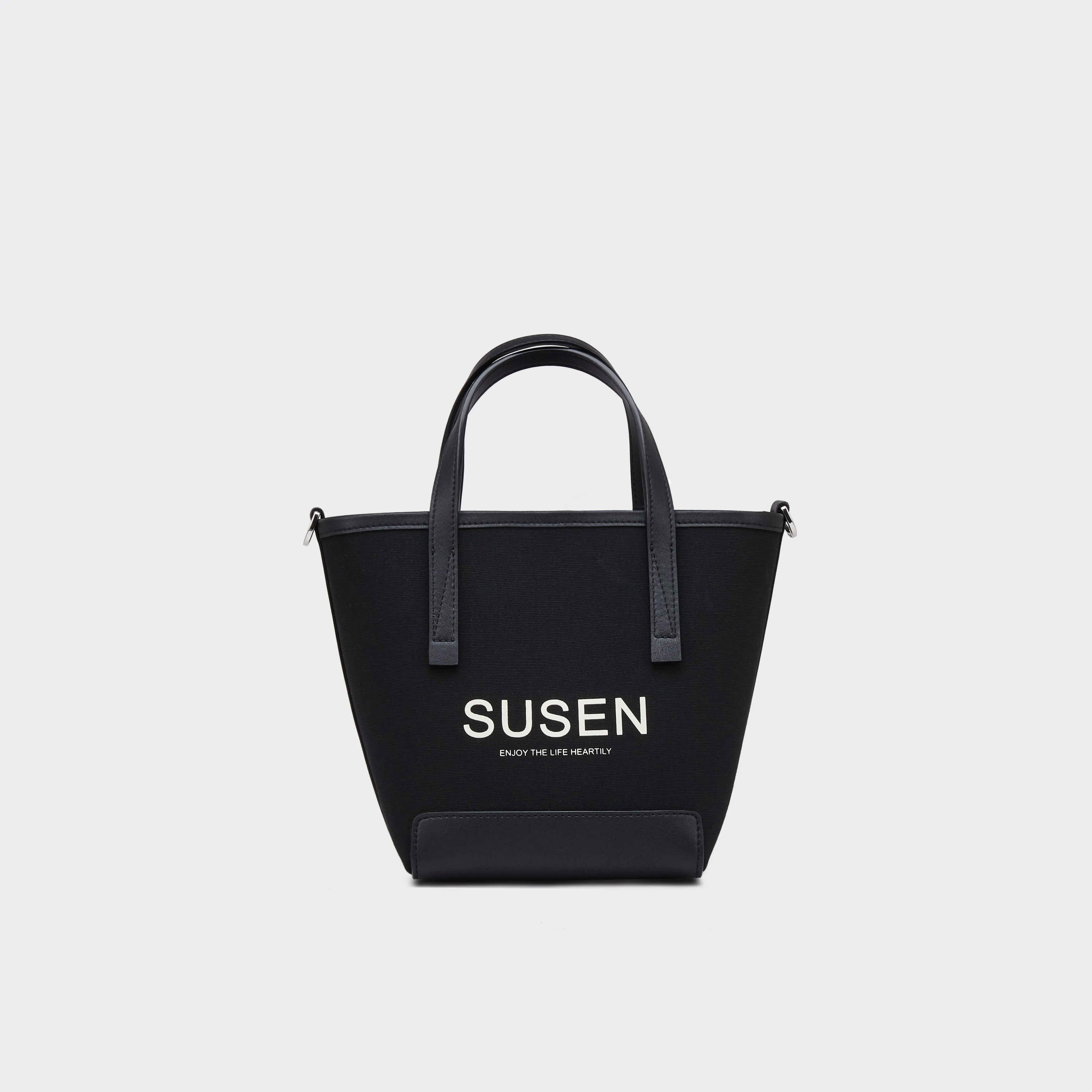 Gabriel Canvas Bucket Bag - Black