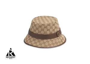 GG Canvas Bucket Hat "Beige/Brown"