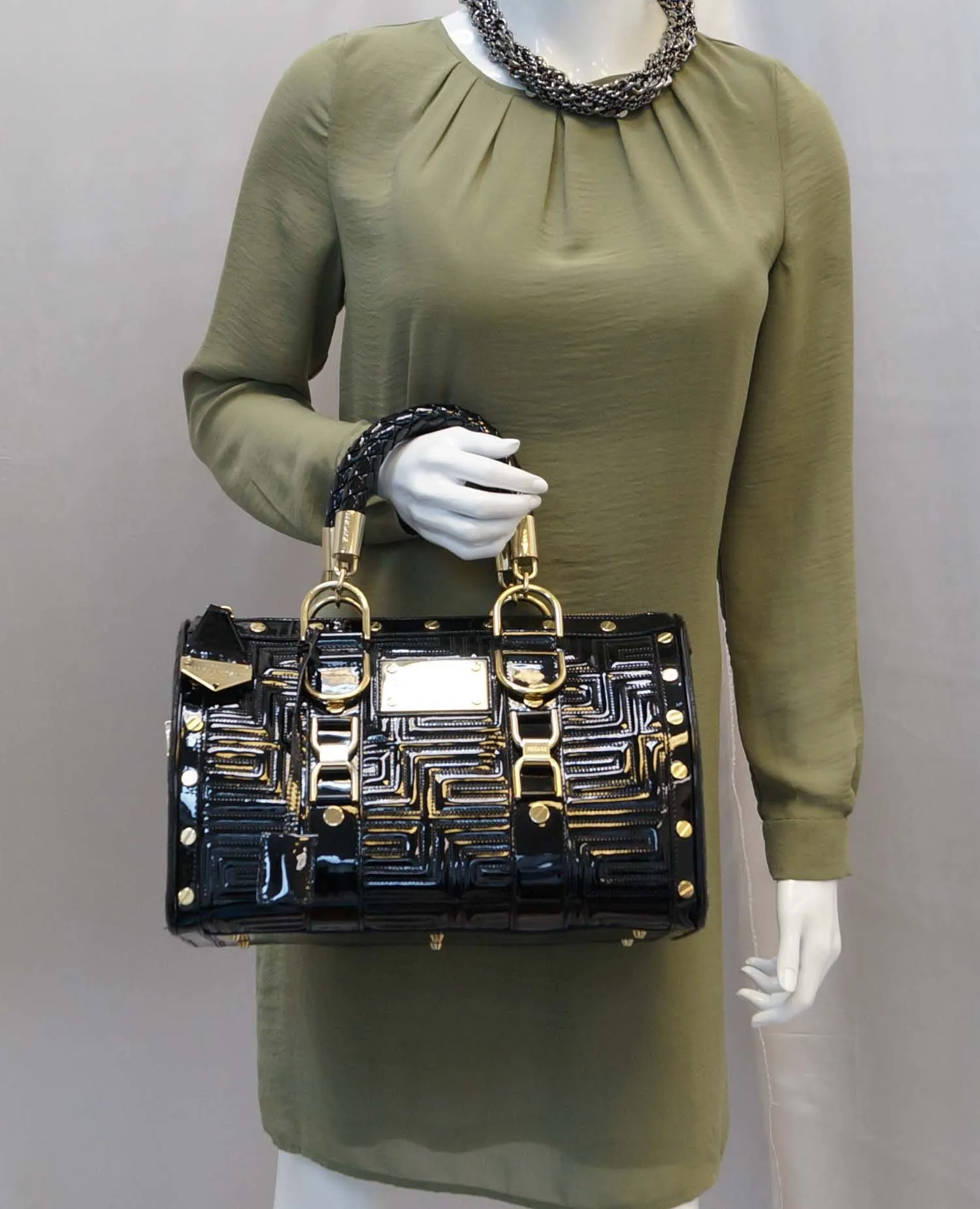 Gianni Versace Patent Leather Couture MADONNA Snap Out Of It Bag