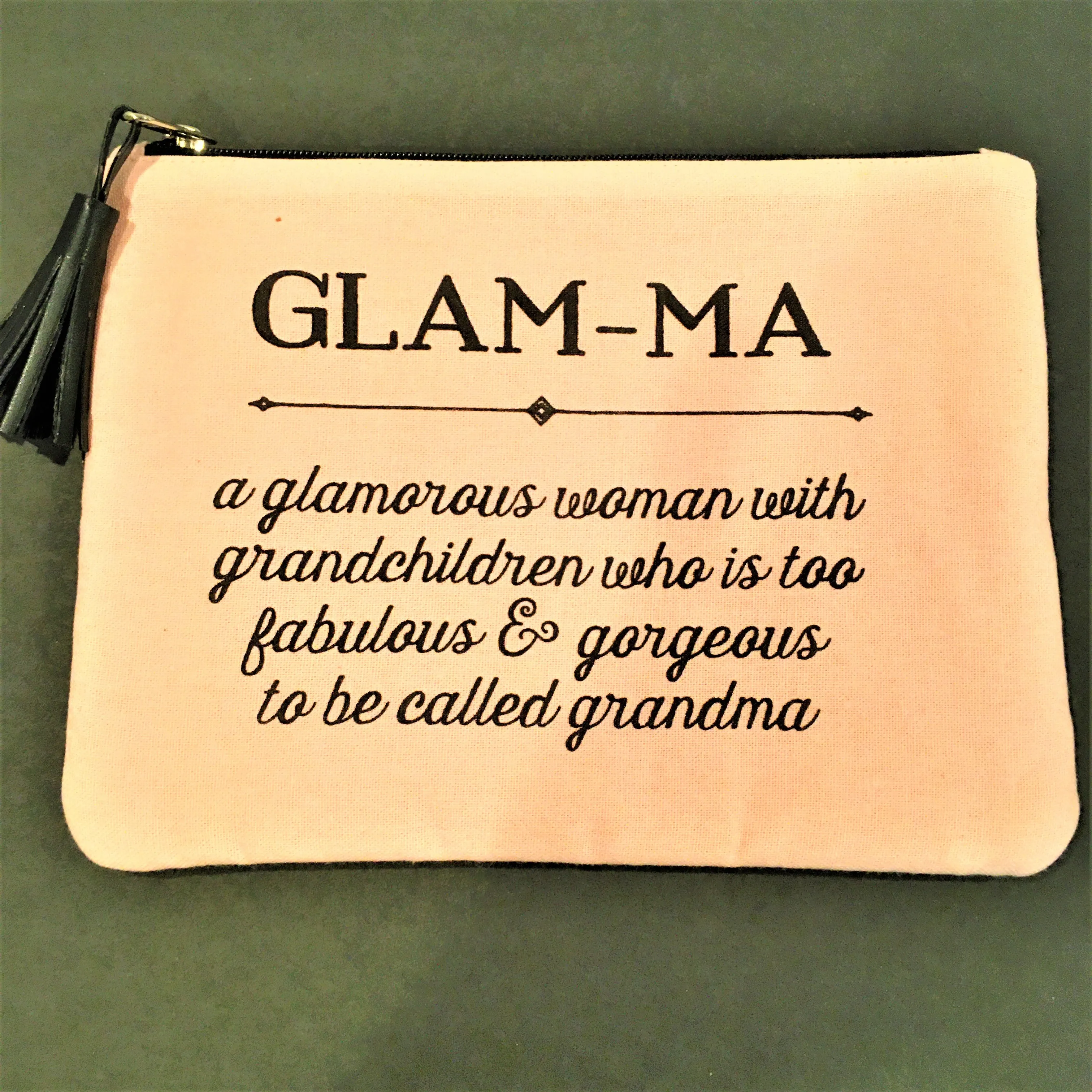 Glam MA Cosmetic Bag, 10" x 7.5"
