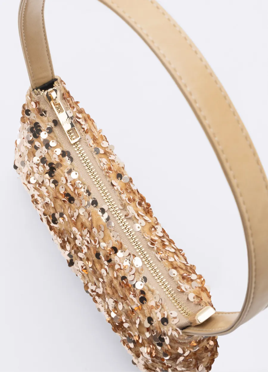 GLITZ BAG - LIGHT GOLD