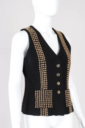 Gold Studded Vest