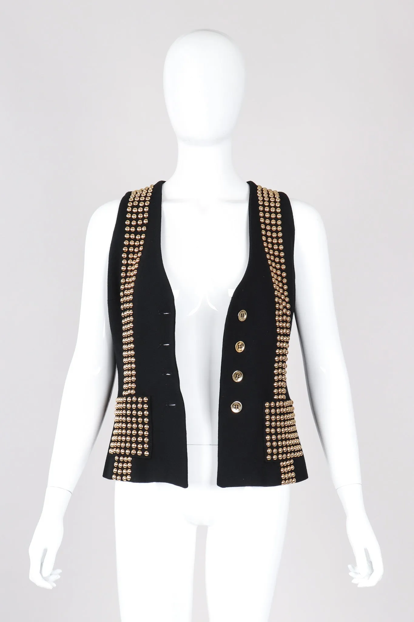 Gold Studded Vest