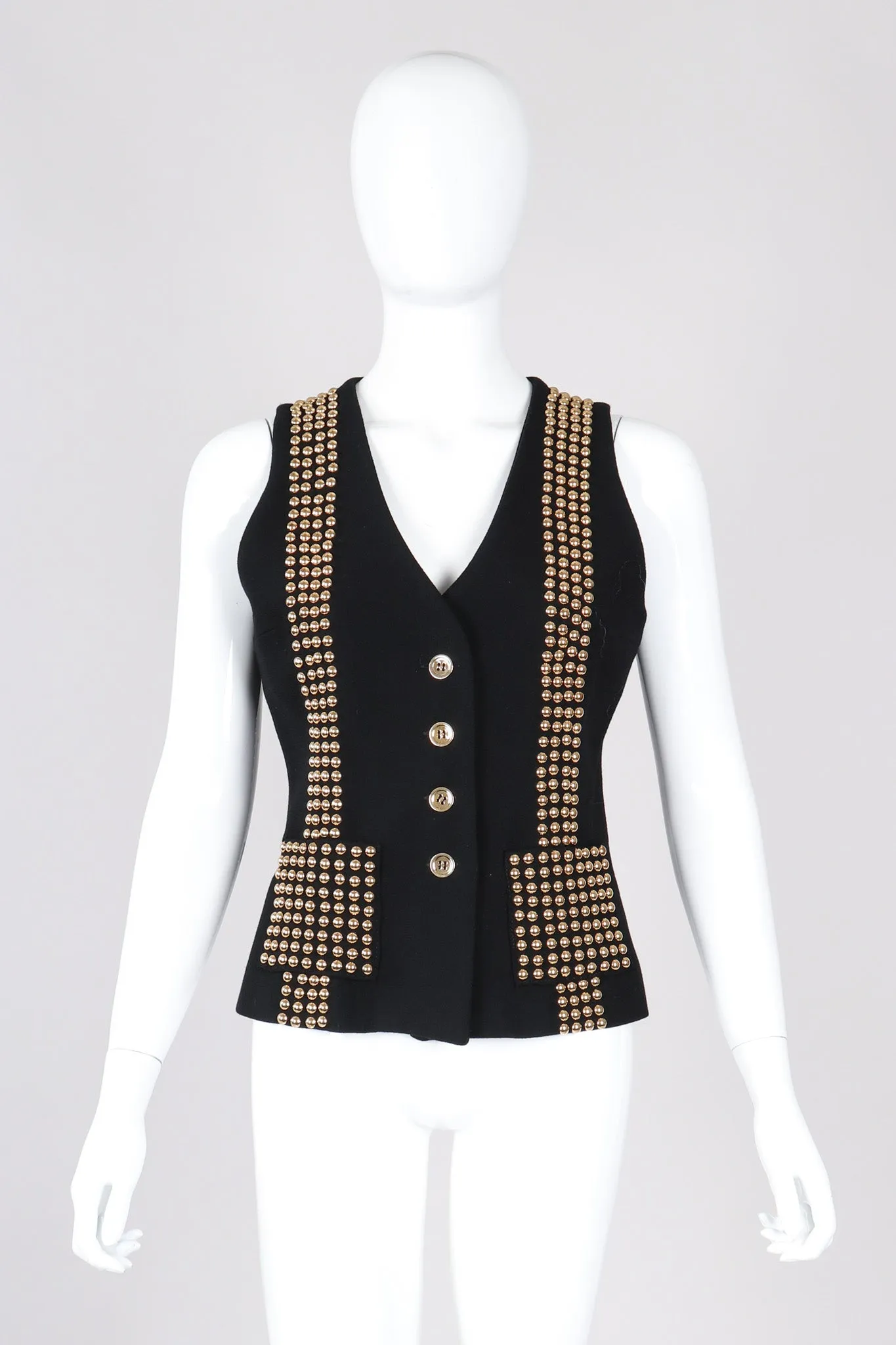 Gold Studded Vest