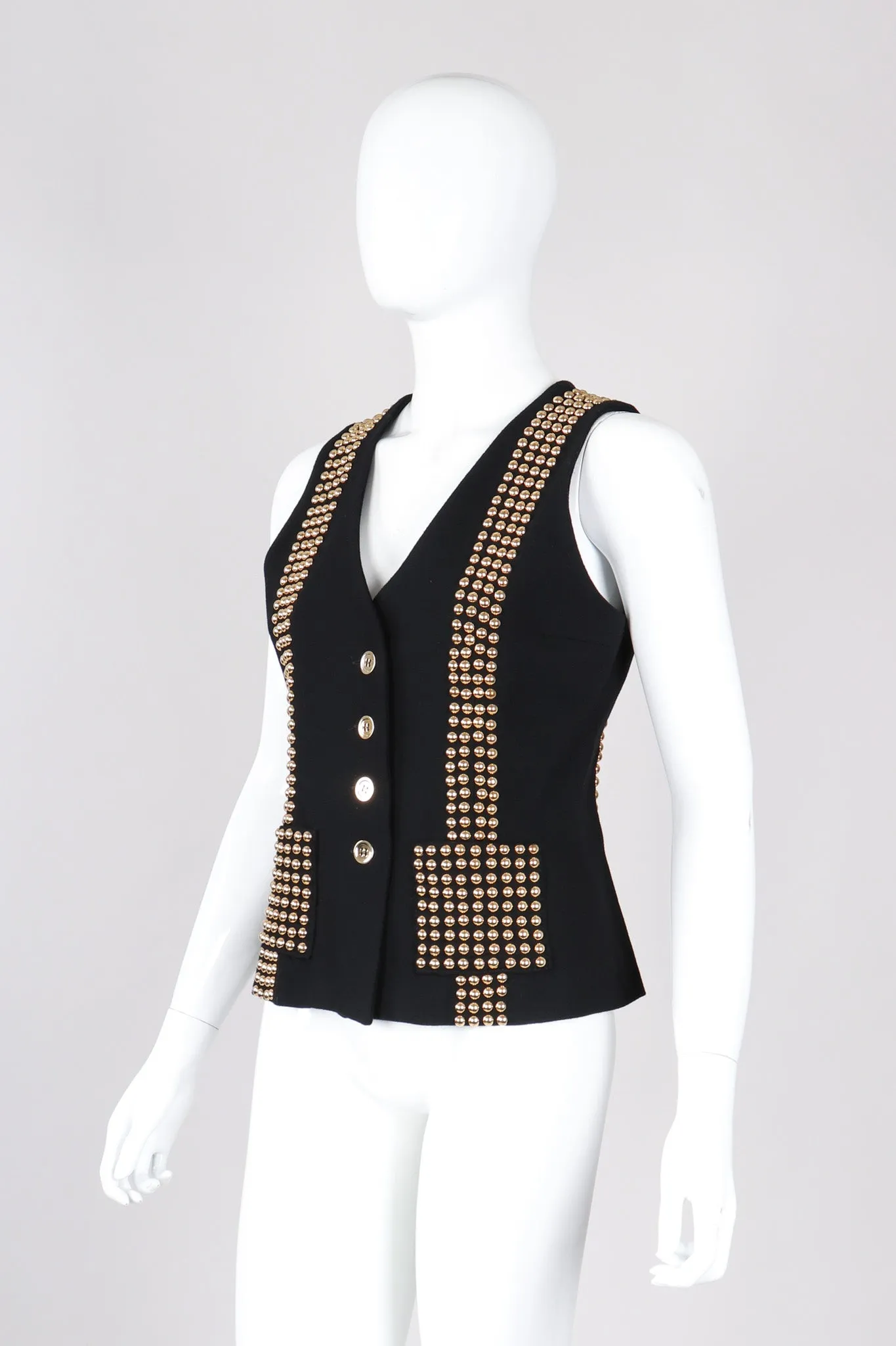 Gold Studded Vest