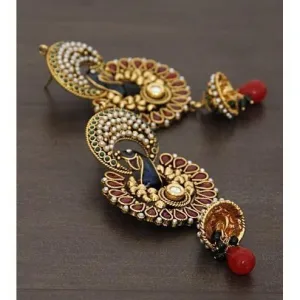 Golden Embellished Earrings (100000061614)