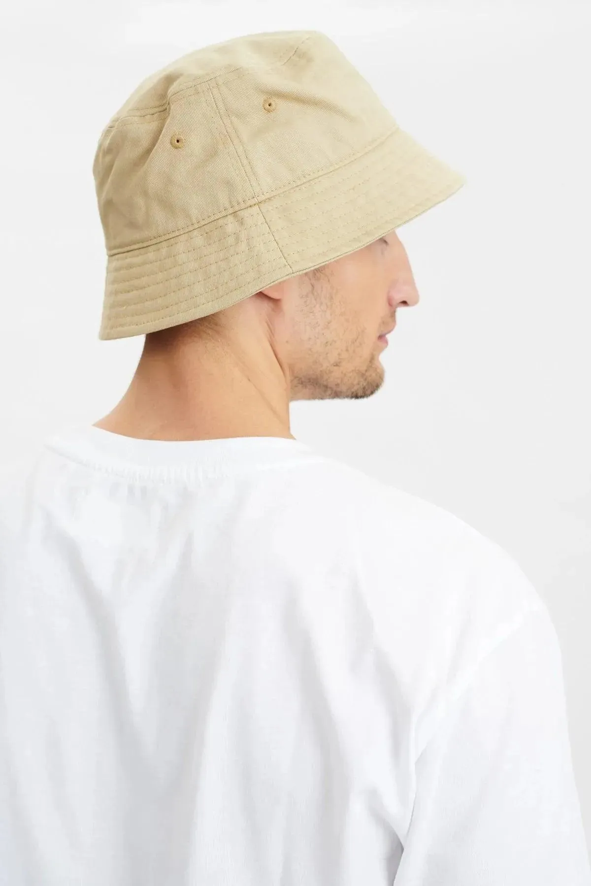 Gorro Bucket Akbøllehat canvas - brown rice