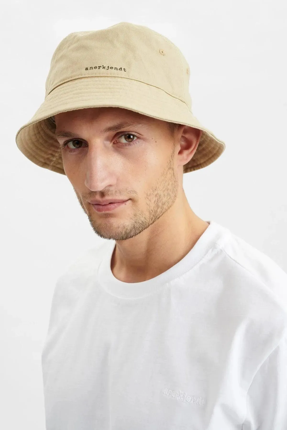 Gorro Bucket Akbøllehat canvas - brown rice