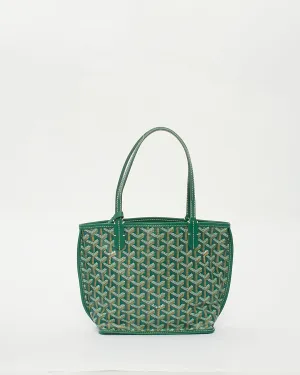 Goyard Green Canvas Reversible Anjou Mini Bag