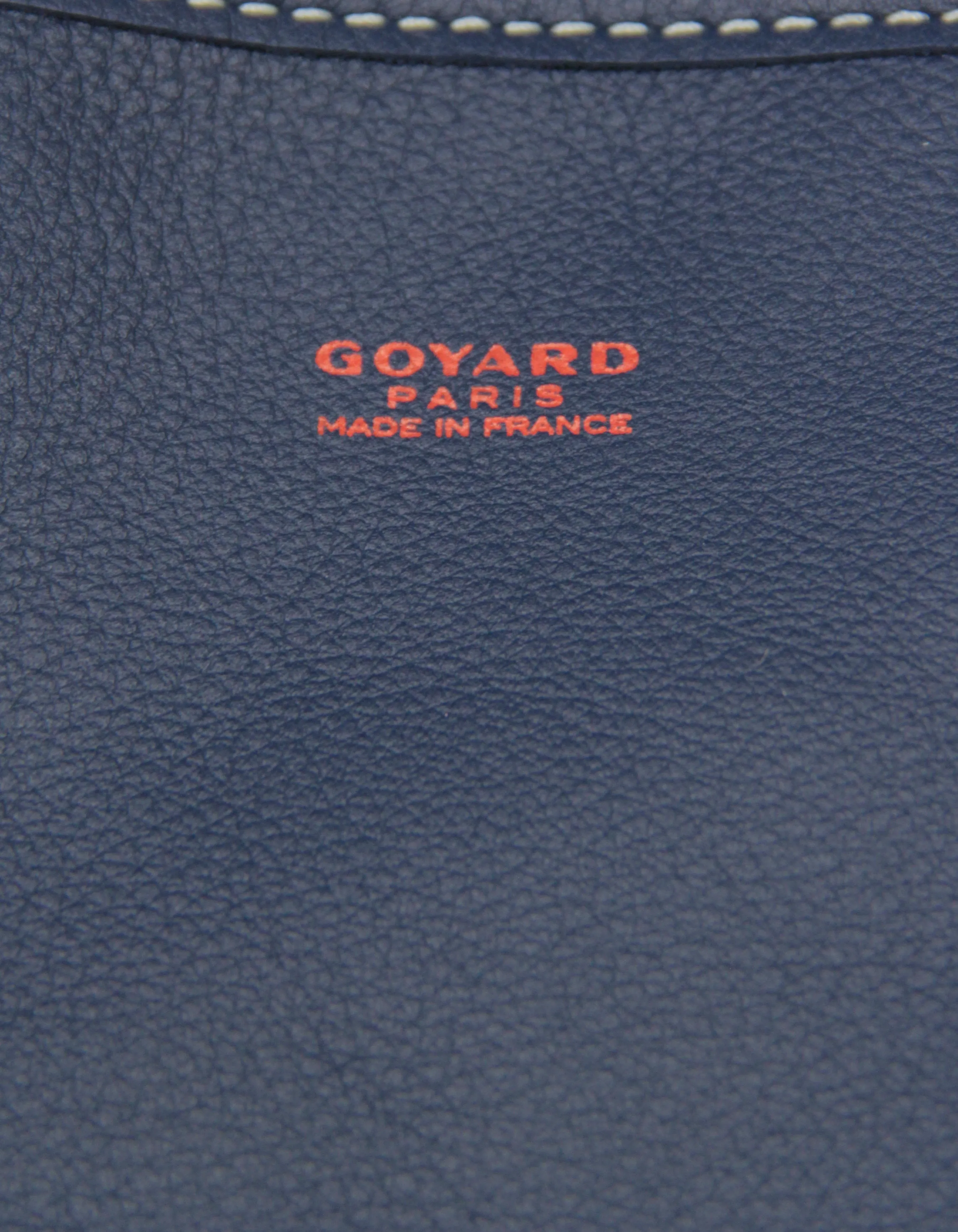 Goyard Navy Canvas/ Leather Reversible Anjou PM Tote Bag