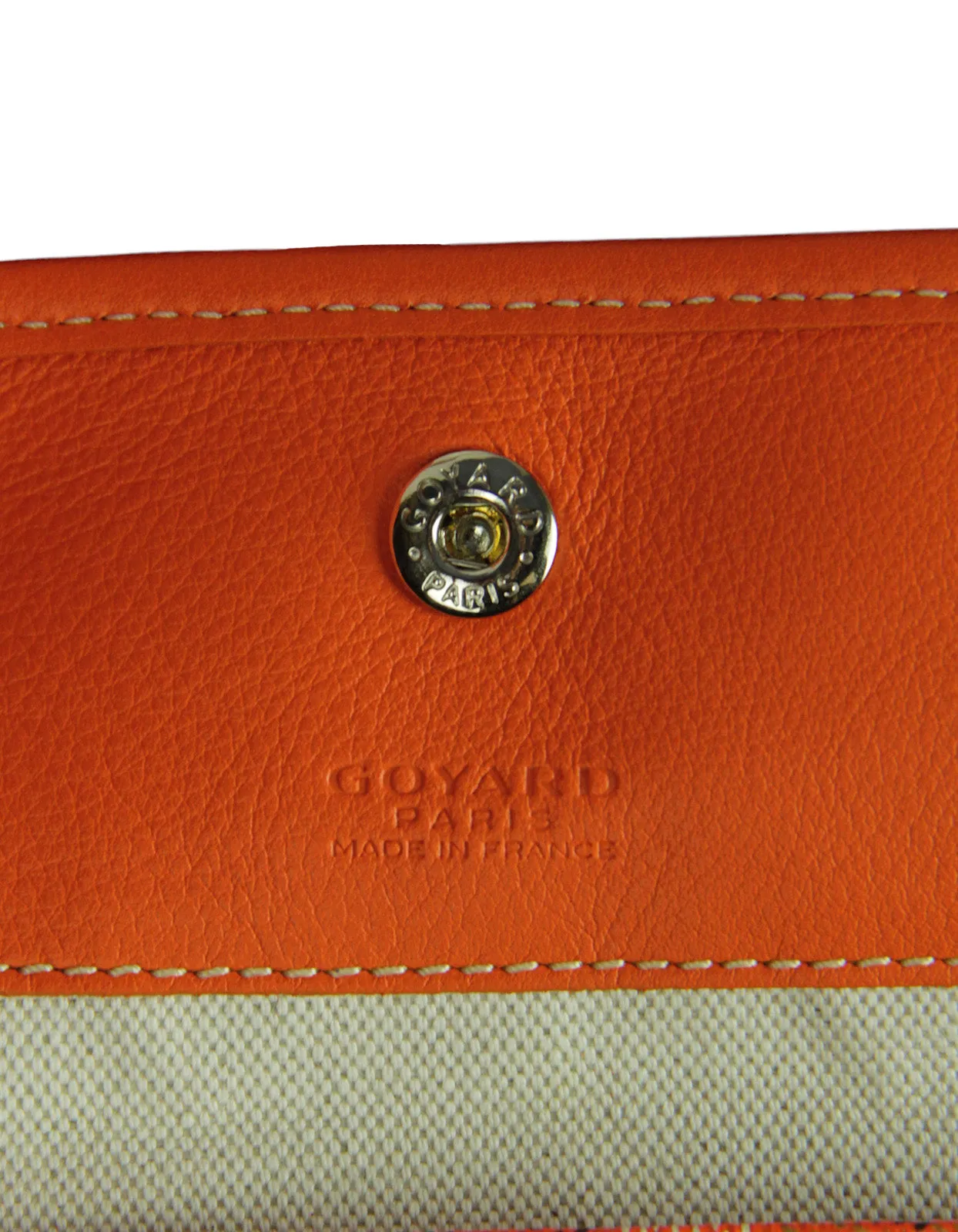 Goyard Orange Canvas/ Leather Reversible Anjou GM Tote