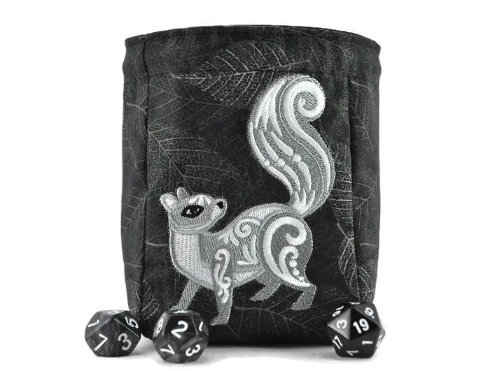 Gray Squirrel Dice Bag