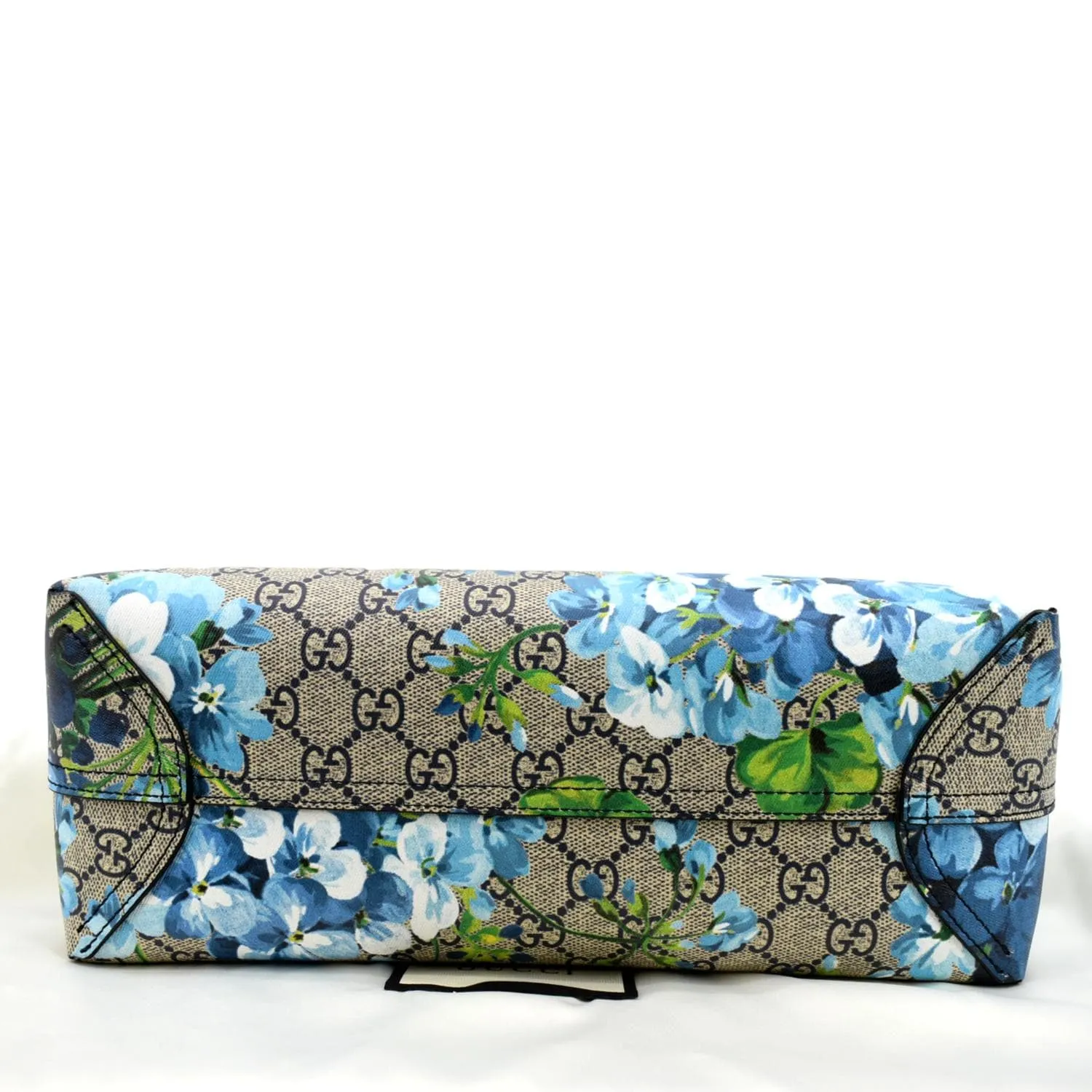 GUCCI Blooms Reversible GG Print Floral Supreme Tote Bag Blue 546323