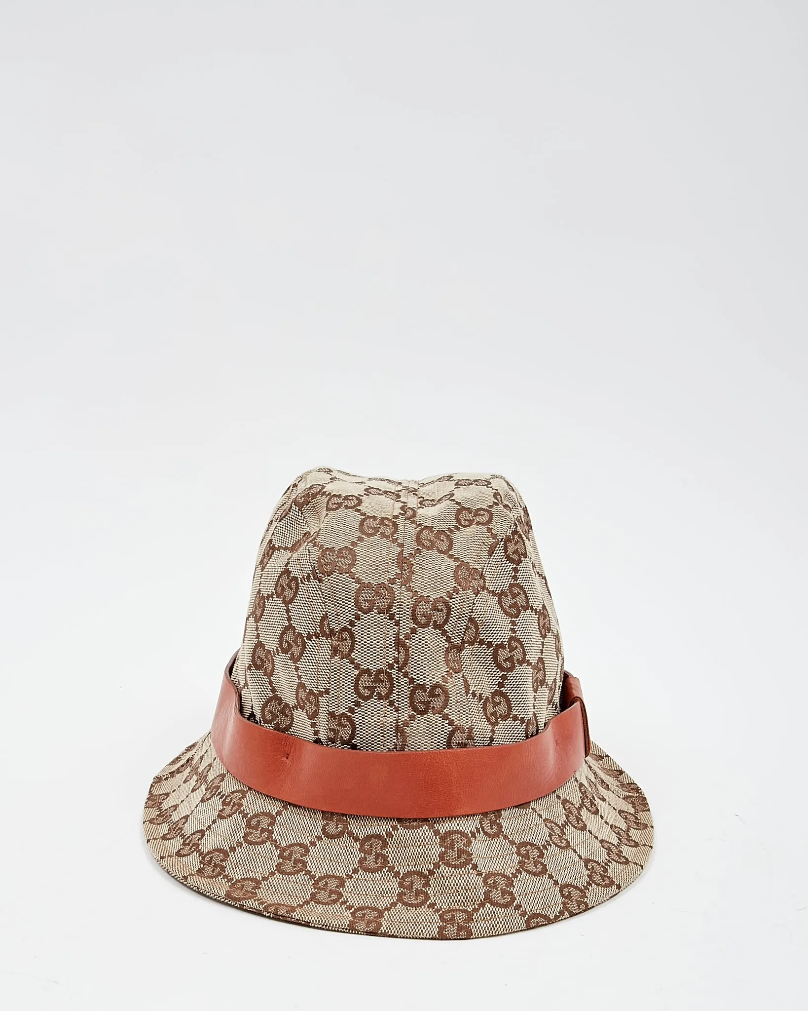 Gucci Brown GG Supreme Canvas Bucket Hat - M