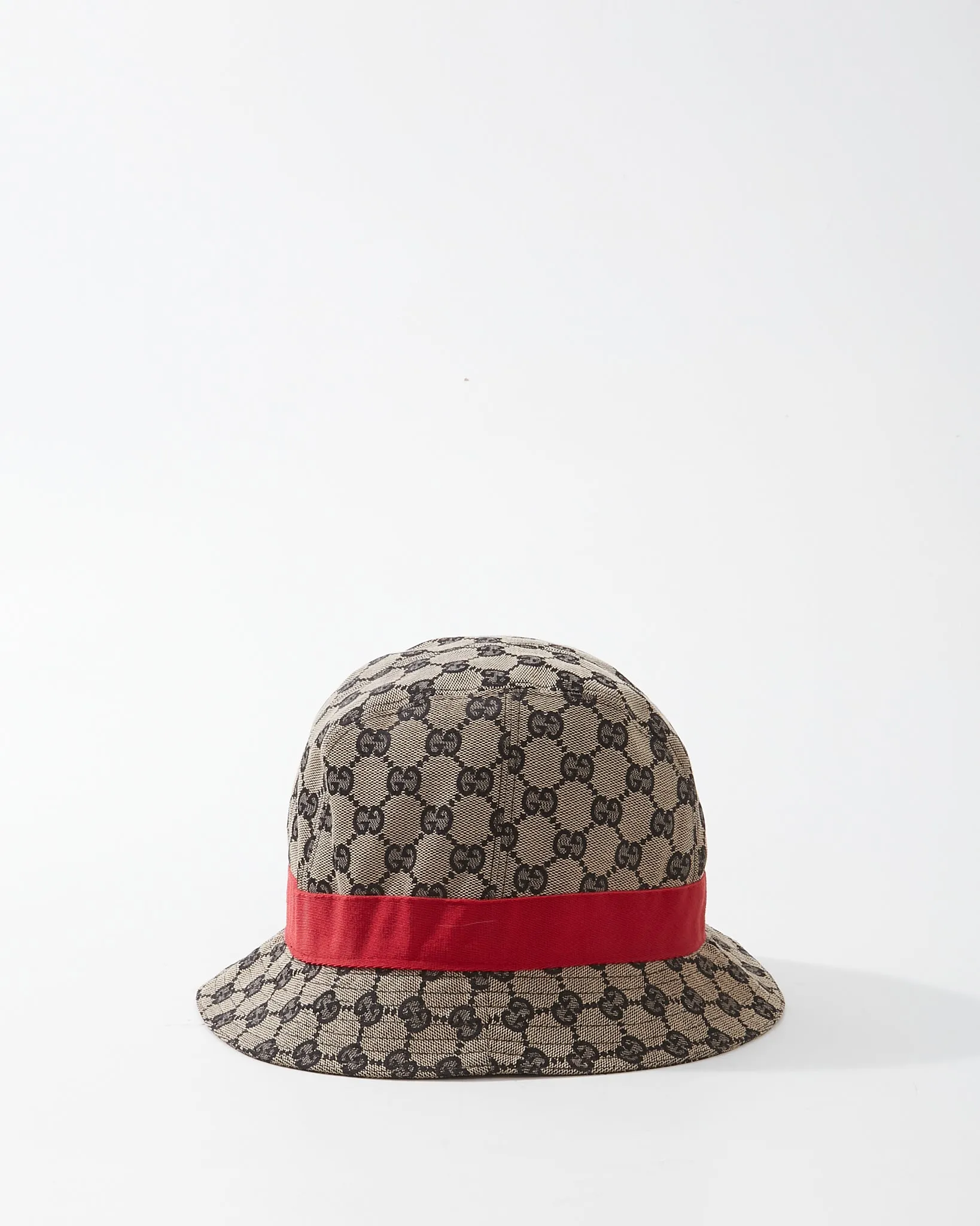 Gucci Brown/Navy GG Canvas Bucket Hat - S