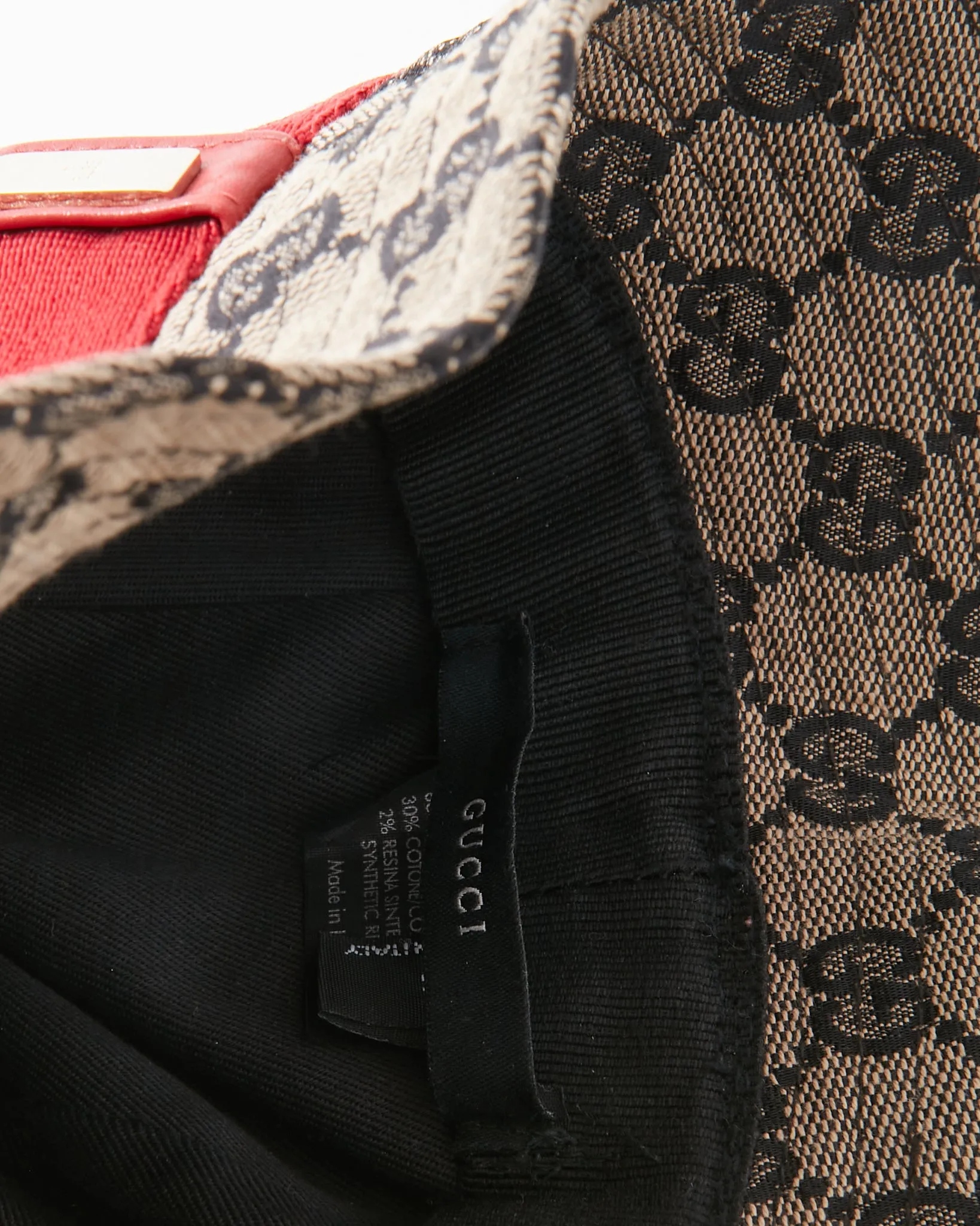 Gucci Brown/Navy GG Canvas Bucket Hat - S